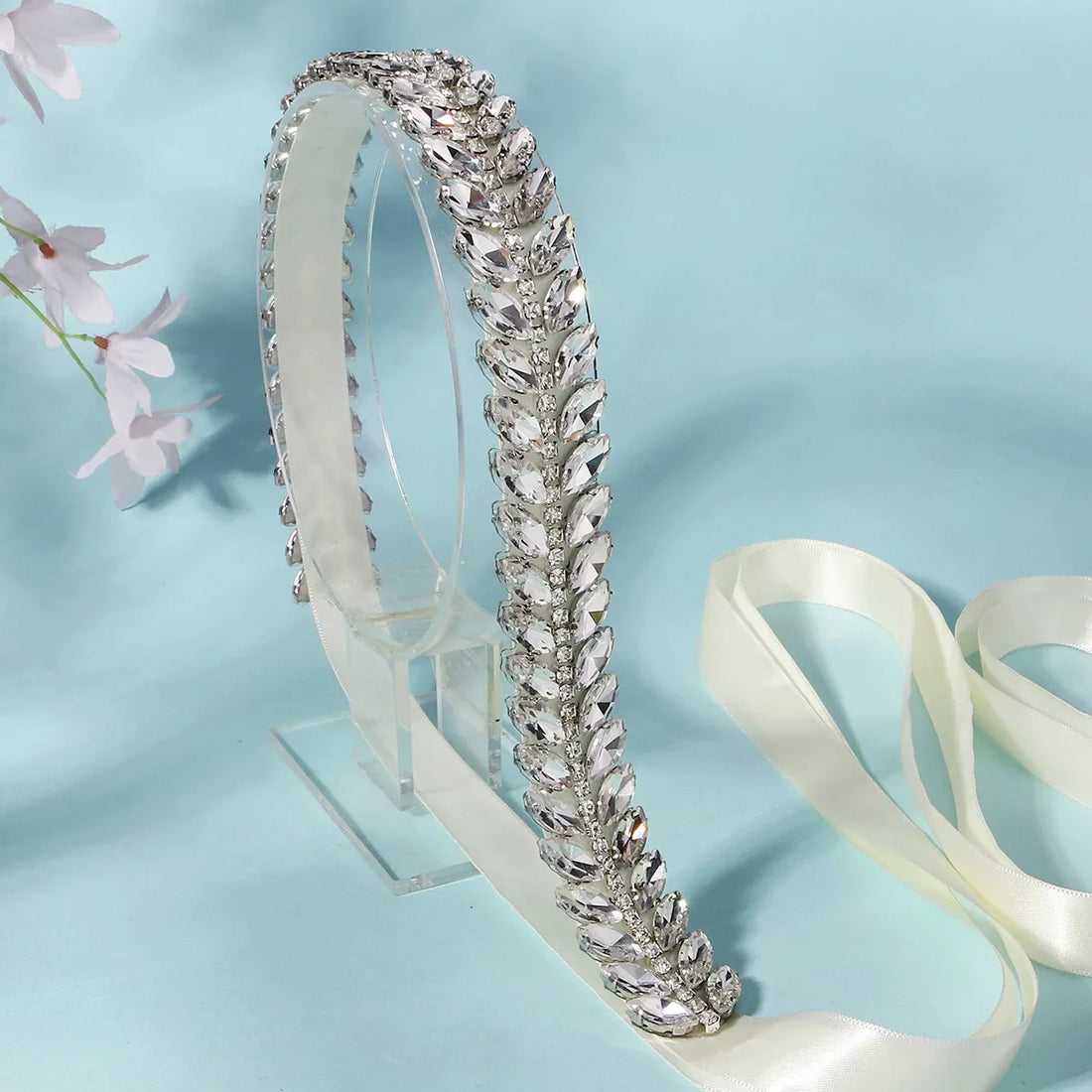 Crystal Rhinestones Wedding Belt Luxury Bridal Belts Sash Ribbon For Women Party Dinner Dress Bride Jewelry