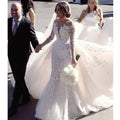 Sexy lace backless mermaid long sleeves boho wedding dress size chart