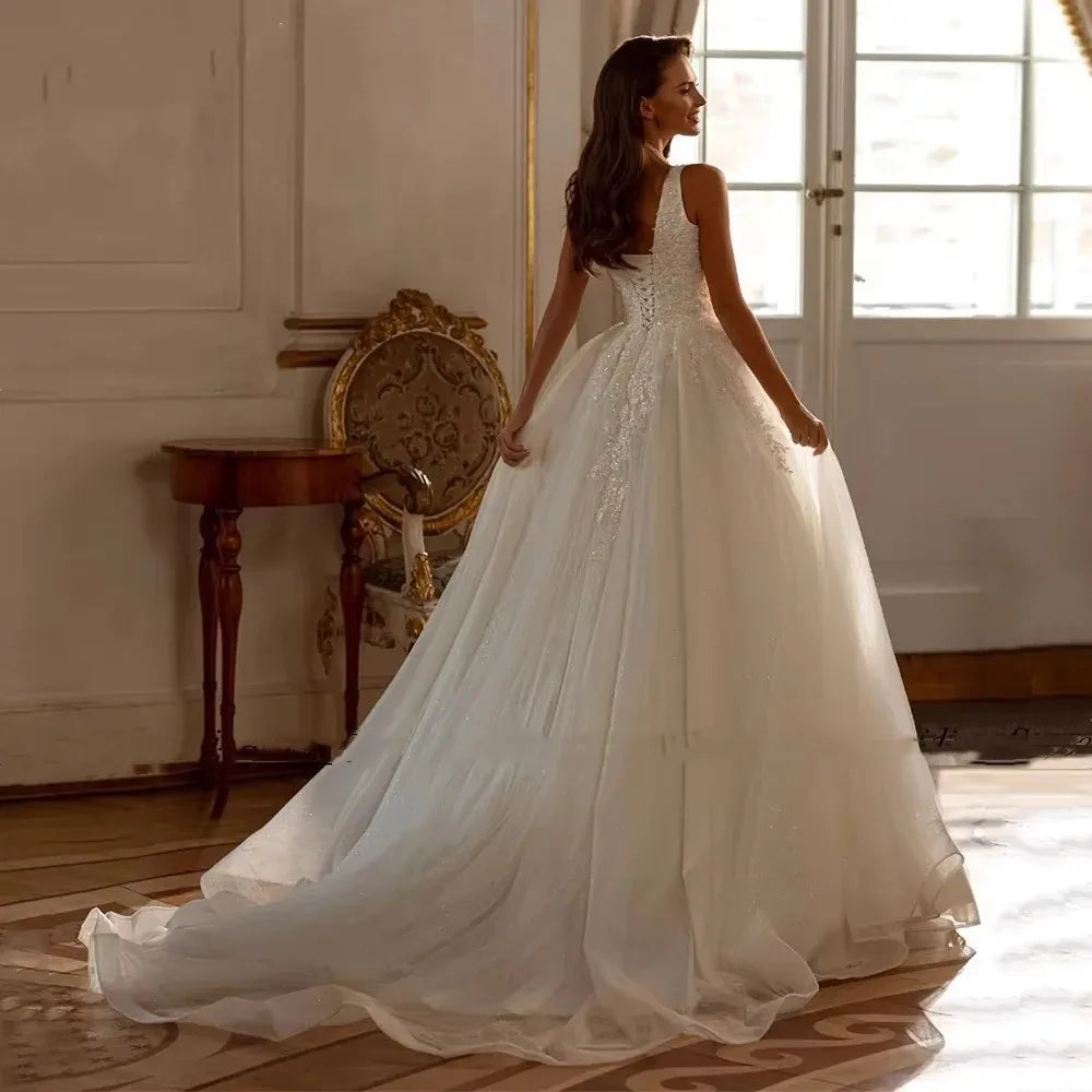 Lace appliques - side angle