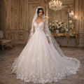 Elegant lace scoop dress - front