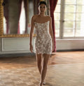 Strapless 3D flowers - back