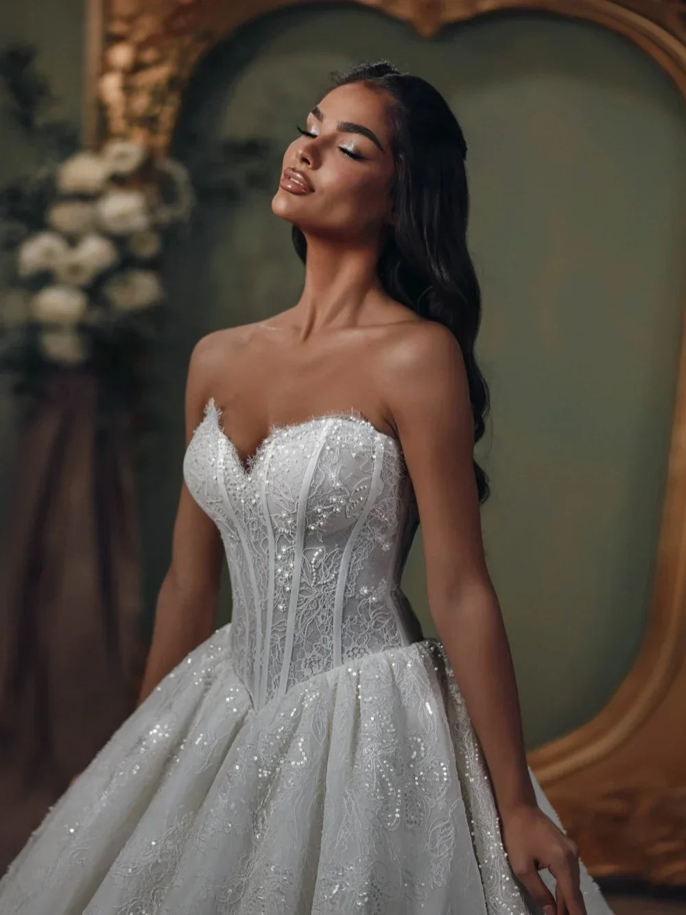 Customized Sweetheart Ball Gown Lace Wedding Dresses Beaded Bridal Gowns with Long sleeves Jacket Vestidos De Novia 2026