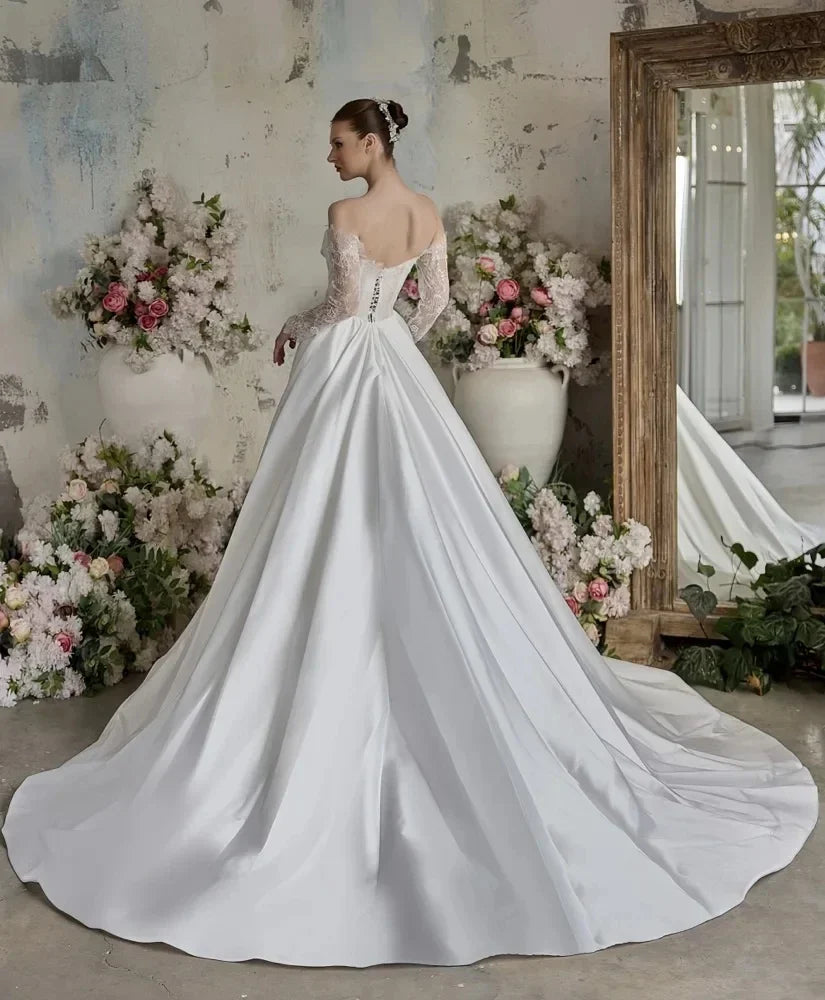 Church bride gown - detail
