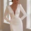 Elegant wedding dress - front