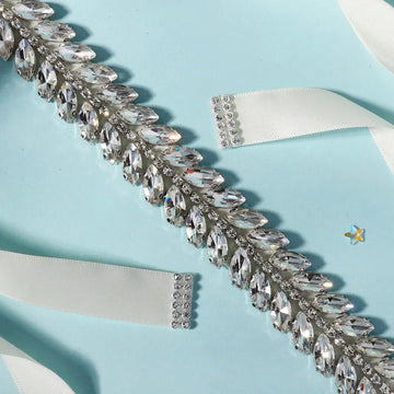 Crystal Rhinestones Wedding Belt Luxury Bridal Belts Sash Ribbon For Women Party Dinner Dress Bride Jewelry