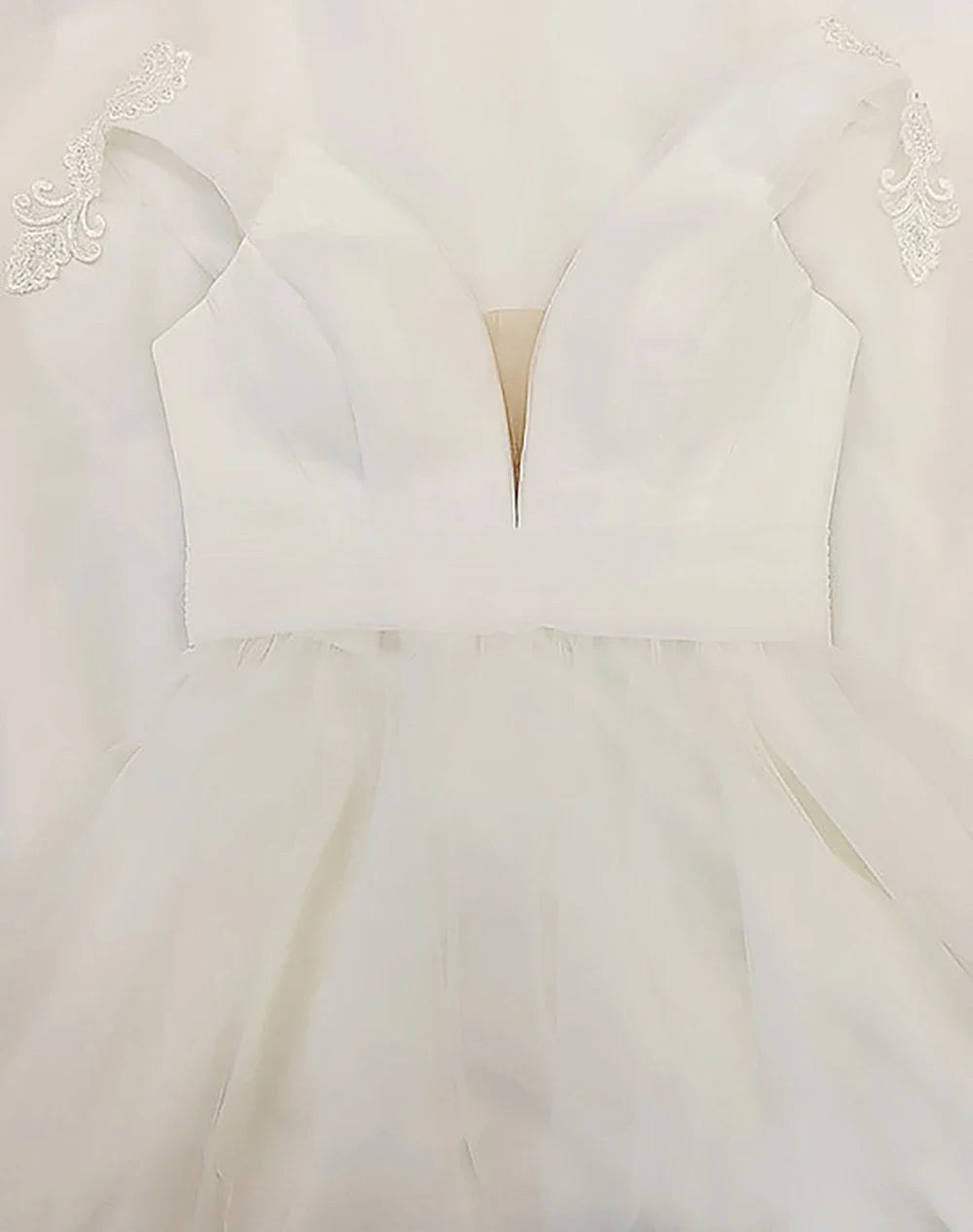 Boho Wedding Dresses For Women Sexy V Neck Backless A-Line Bridal Gown Tulle Bride Gown Bohemian Brides Dresses Customized