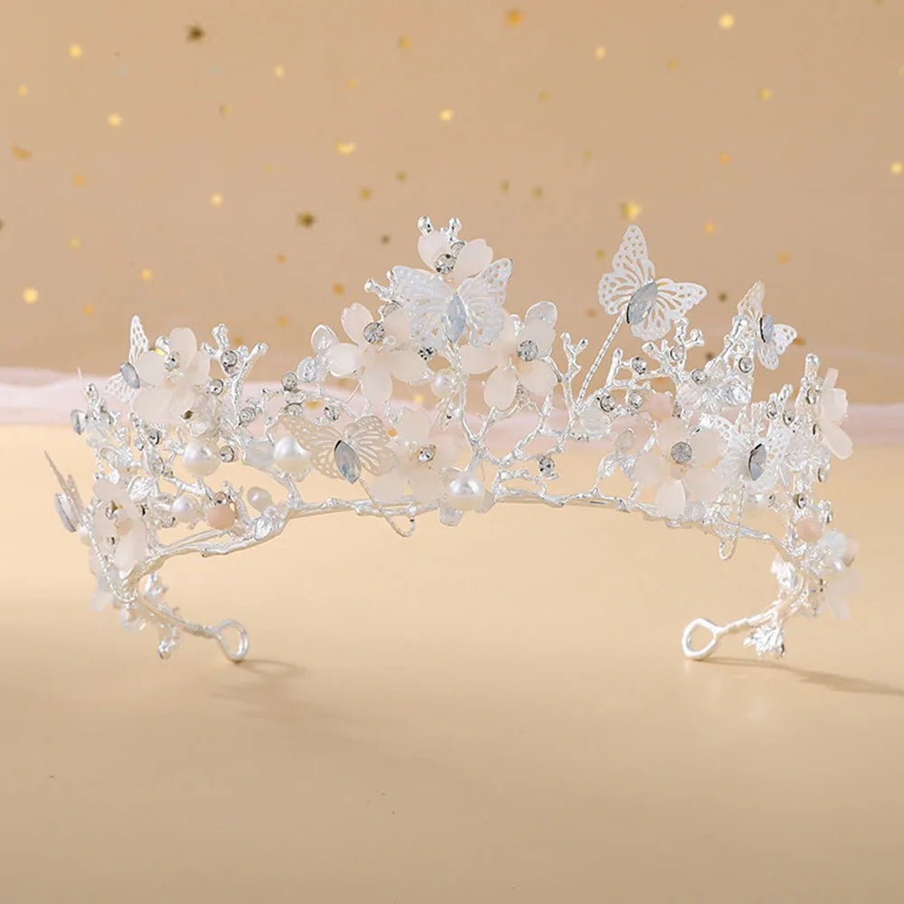 Wedding Crown Hair Jewelry Bride Headwear Baroque  Tiaras Princess Accessories for Queen's Party