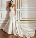 Sleeveless pleats bridal - back