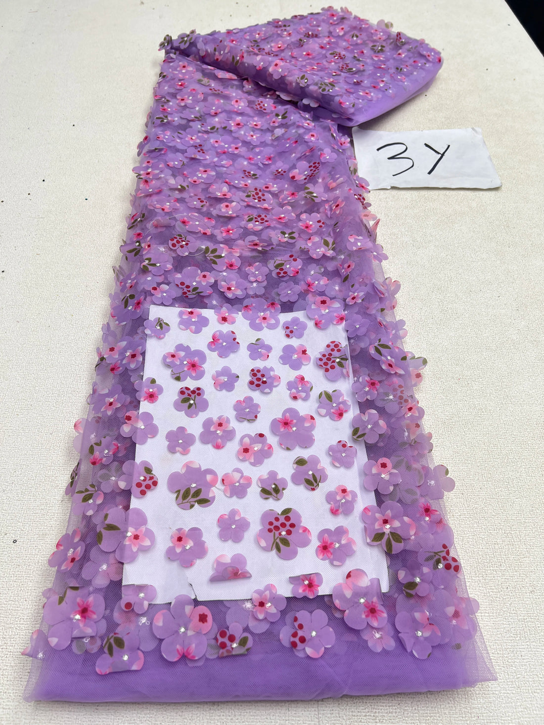 African Sequins Beaded Lace Fabrics  3 yards High Quality Sequence Embroidery French Nigerian Lace Fabric For Wedding Sewing