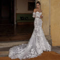 Sweetheart long sleeve lace mermaid bohemian bridal gown size chart