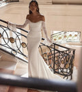 Off shoulder robe - side angle