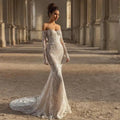 Off-shoulder strapless ivory court train applique additional size color variants