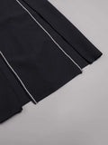 Sexy V-neck crystal diamond sleeveless long bodycon split bandage celebrity party dress additional view