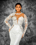 Beads illusion sleeves - side