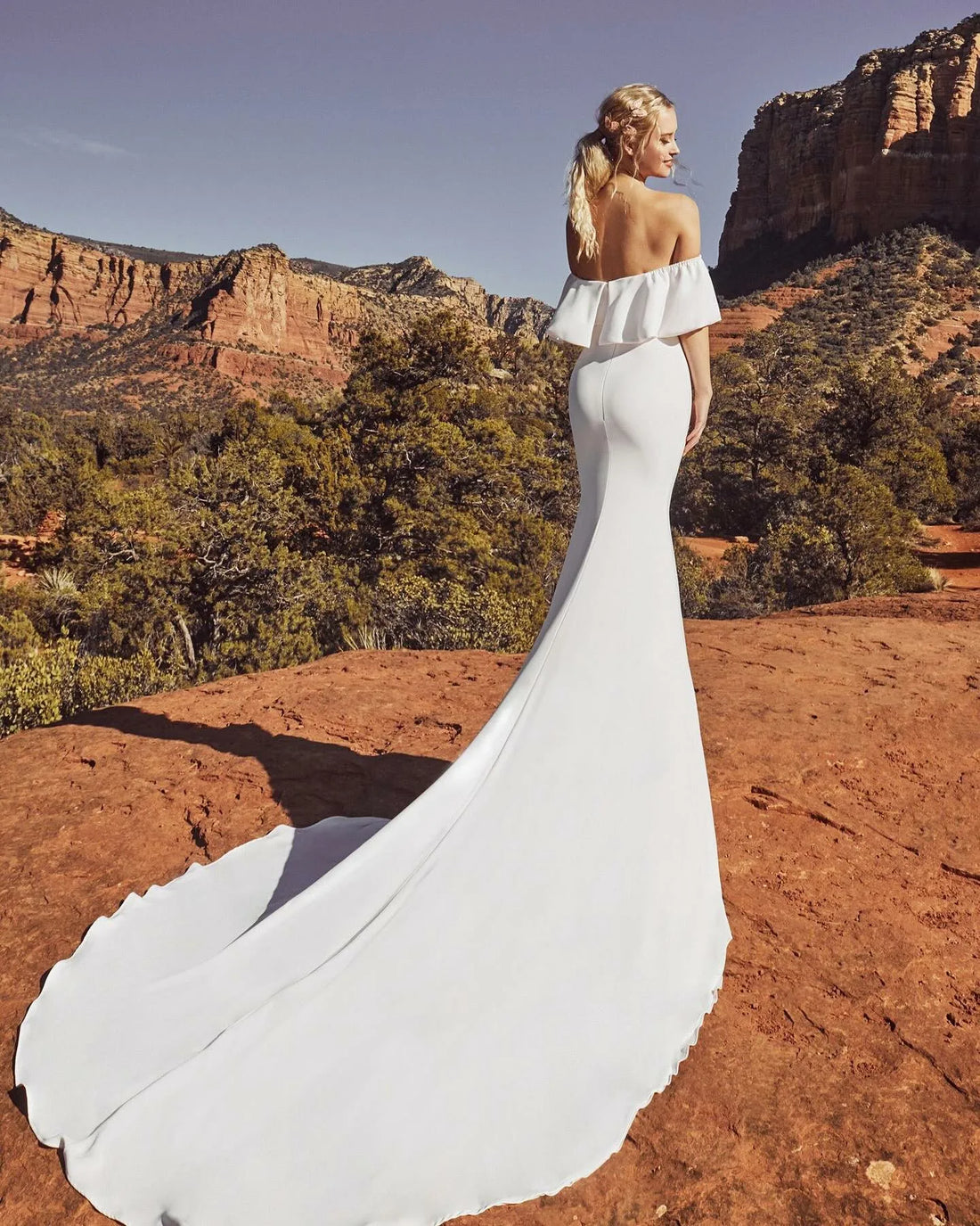 Vintage Strapless Wedding Dresses For Women Elegant Mermaid Wedding Party Dress Women Long Train Bridal Dress Customized