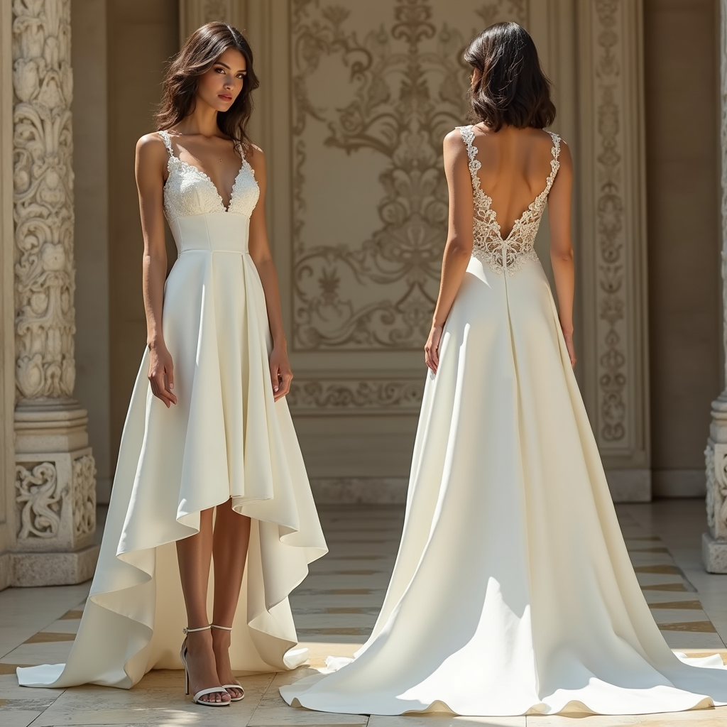 Timeless Satin Wedding Dress Bridal Gown for Elegant Brides 2025 collection