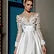 Attractive A-Line Wedding Gown for Bride Slit Illusion Buttons 3D Appliques Beadings Pleated Court Train Robe De Mariee